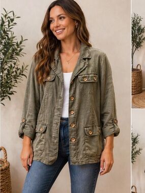 DKNY-Olive Green Women's Jacket